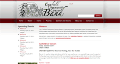 Desktop Screenshot of canfieldccband.org